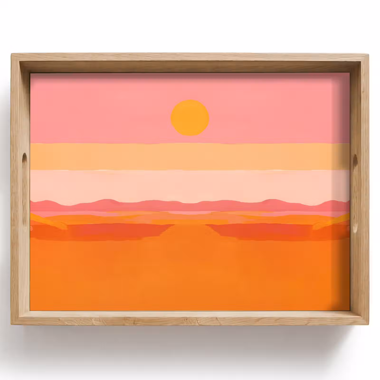 Dienblad - Zon - Abstract - Landschap - Oranje — 1