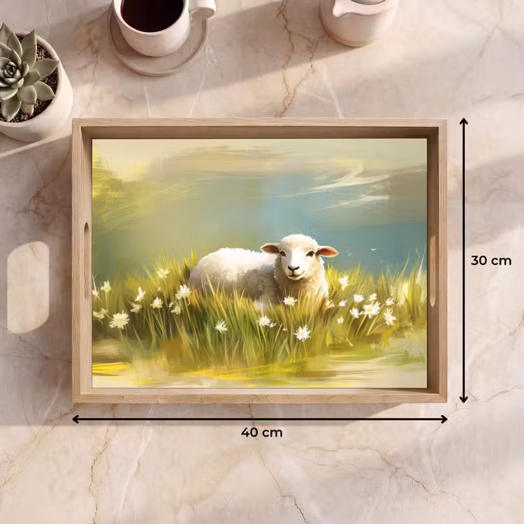 Dienblad - Schaap - Weide - Groen — 9