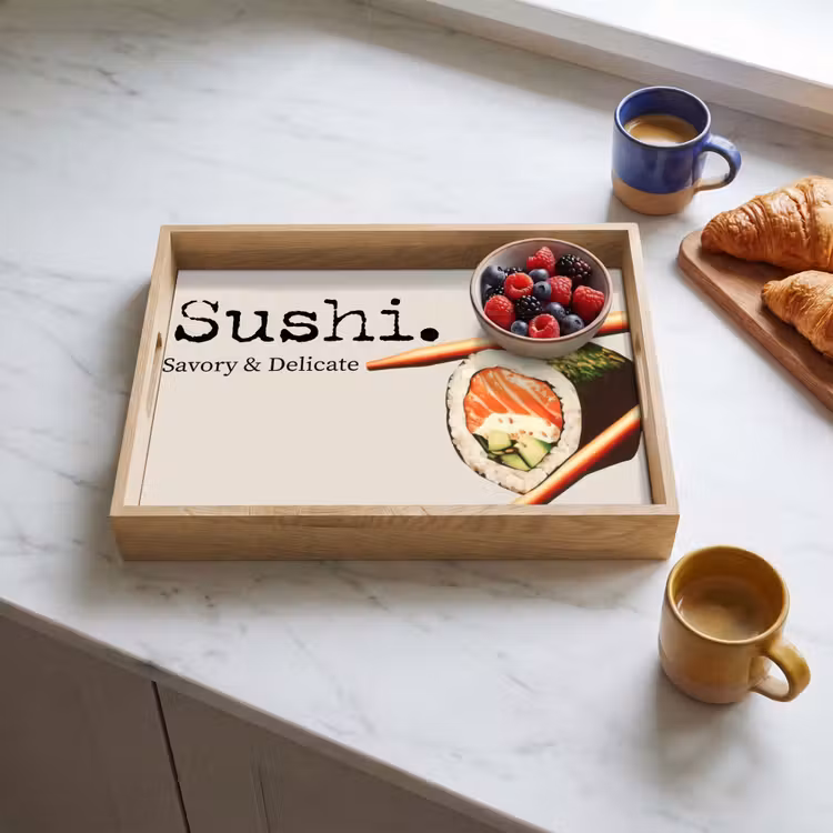 Dienblad - Sushi - Zalm - Rijst - Japans — 4
