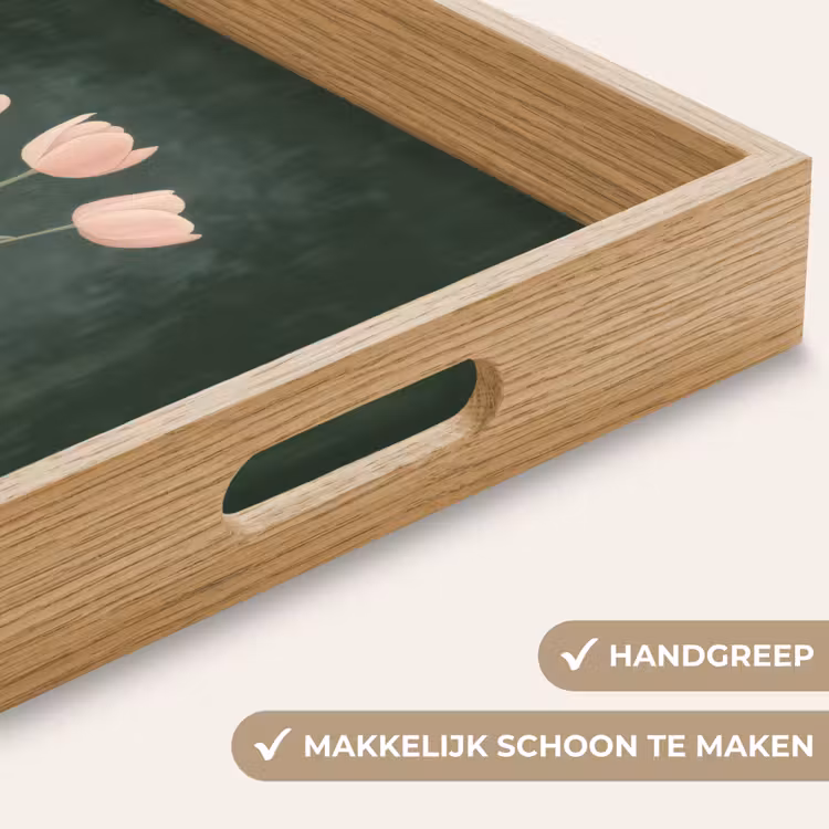 Dienblad - Tulpen - Liefde - Donkergroen — 5