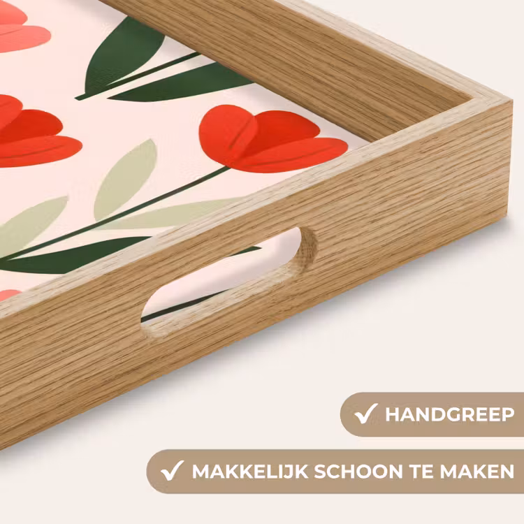 Dienblad - Tulpen - Modern - Roze — 5