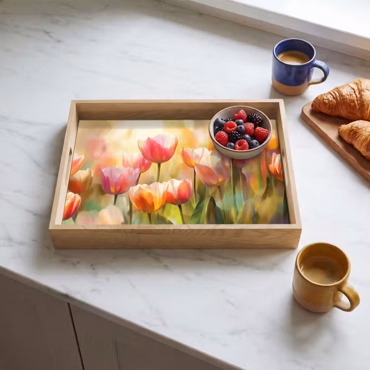 Dienblad - Tulpen - Sprookjesachtig - Kleurrijk — 4