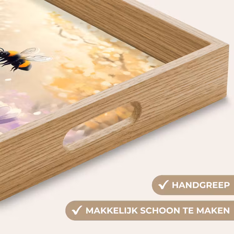 Dienblad - Viooltjes - bij - Zonlicht — 5