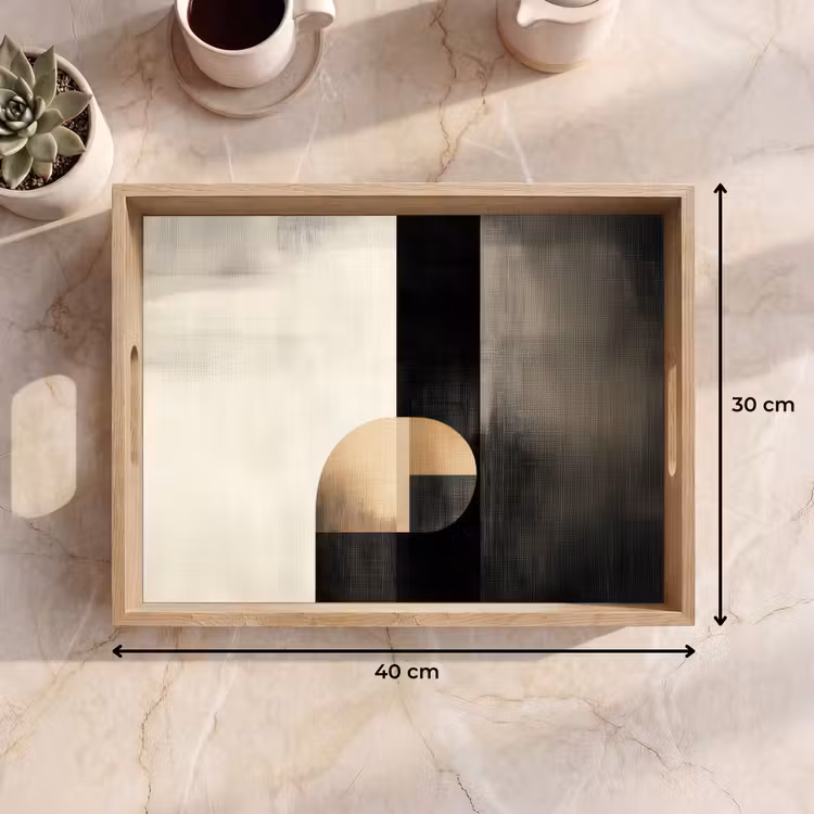 Dienblad - Vormen - Modern - Zwart — 9