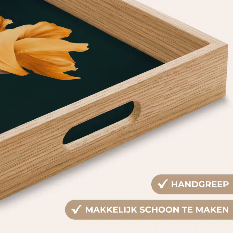 Dienblad - Vrouw - Hoed - Geel — 5