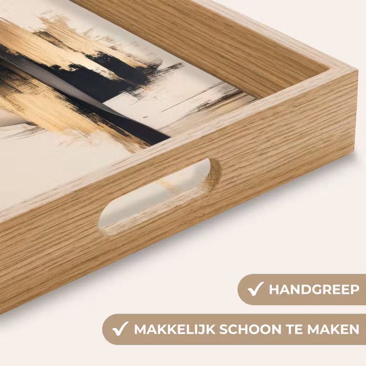 Dienblad - Vrouw - Hoed - Verf — 5
