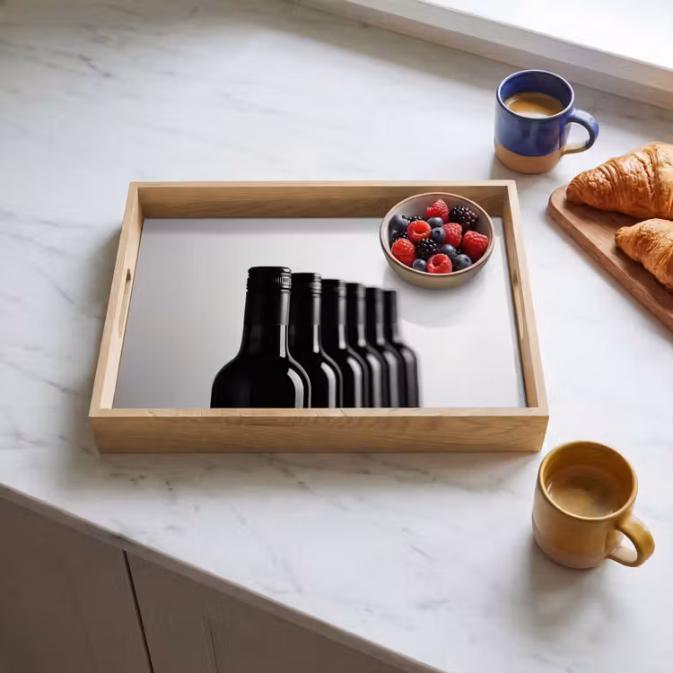 Dienblad - Wijnflessen - Zwart - Minimalistisch — 4