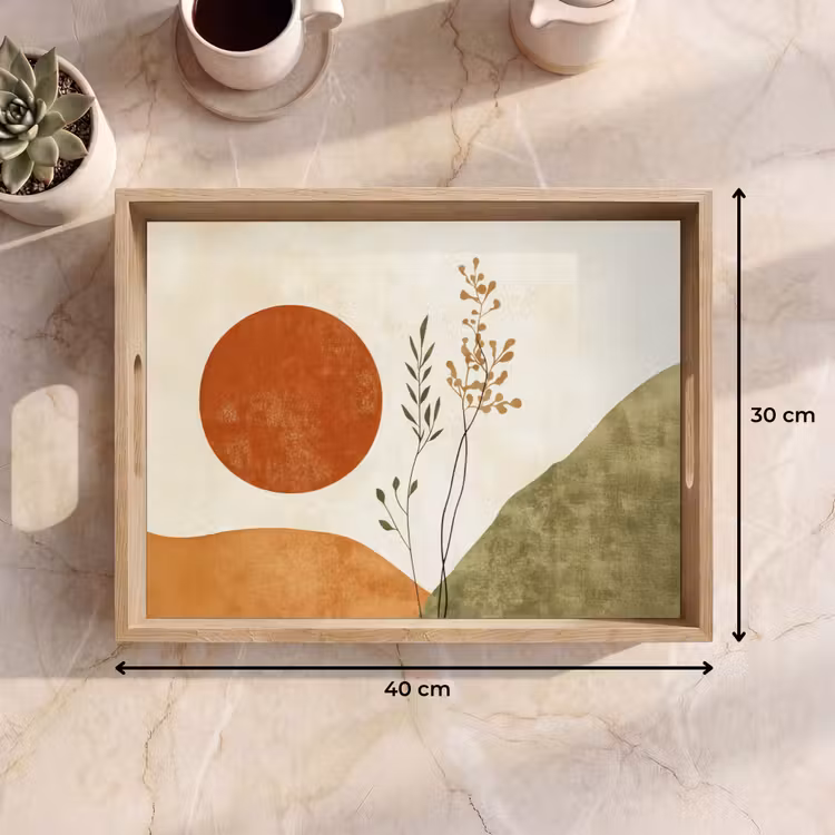 Dienblad - Zon - Abstract - Takken - Oranje — 9