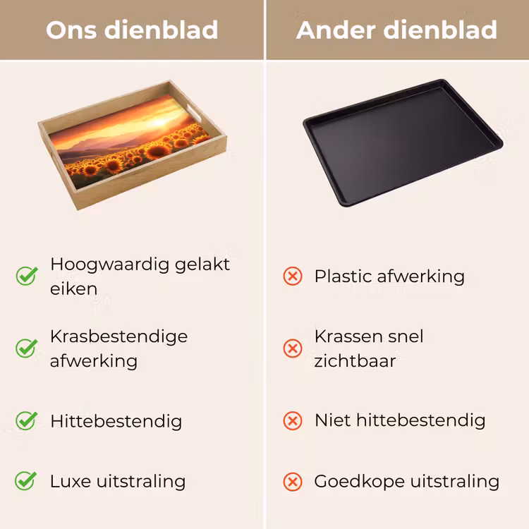 Dienblad - Zonnebloemen - Zonsondergang - Landschap — 3