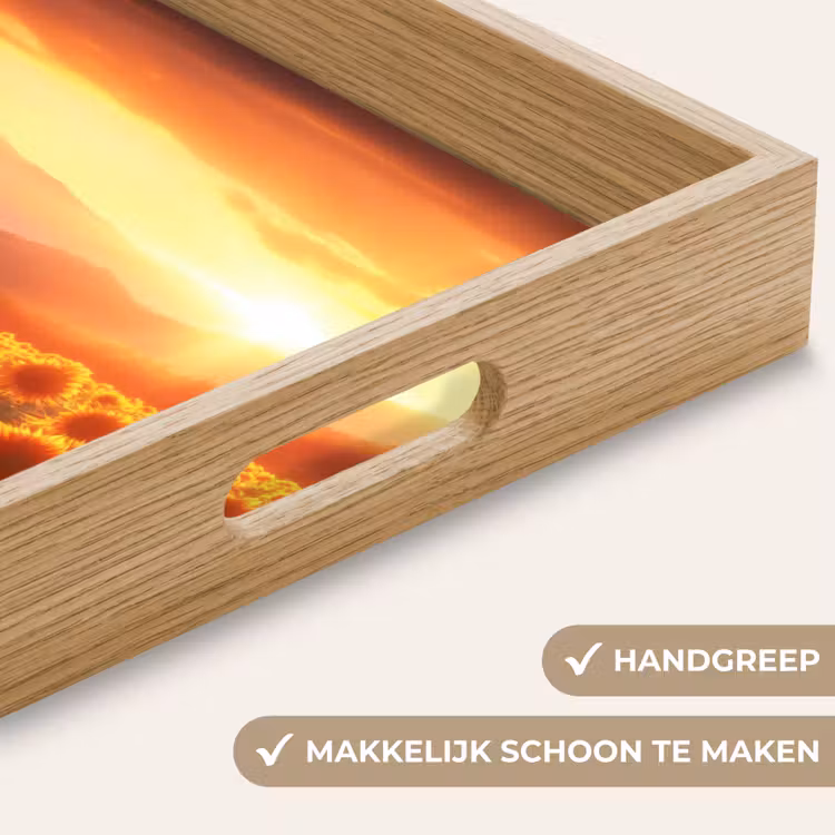 Dienblad - Zonnebloemen - Zonsondergang - Landschap — 5
