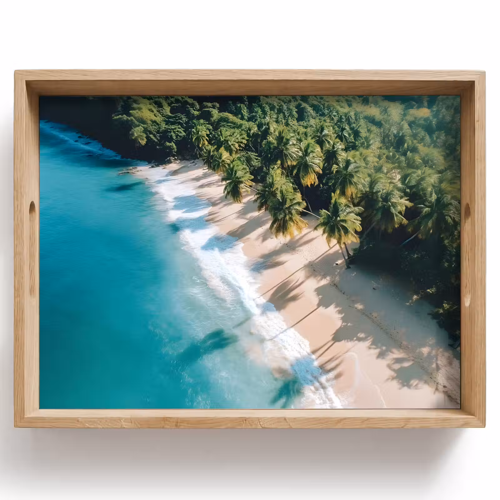 Dienblad - Tropisch - Strand - Water - Palmbomen — 1
