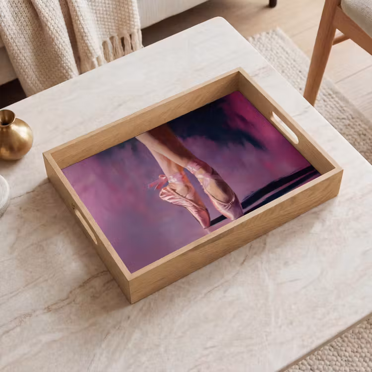Dienblad - Spitzen - Paars - Contrast — 2