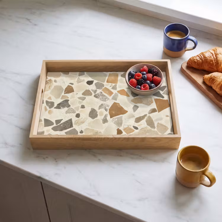 Dienblad - Stenen - Terrazzo - Decoratie - Tegels — 4