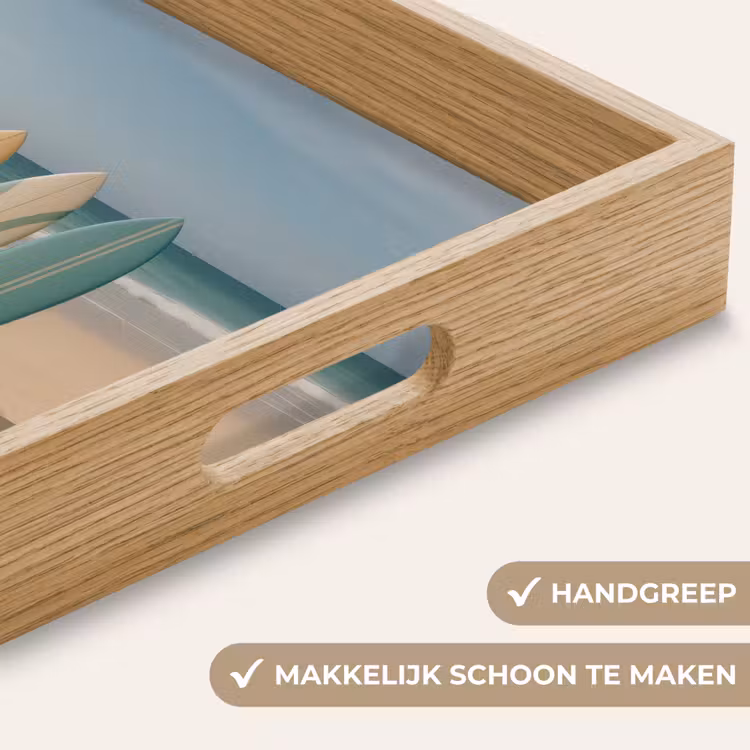Dienblad - Strand - Surfbord - Pastel — 5