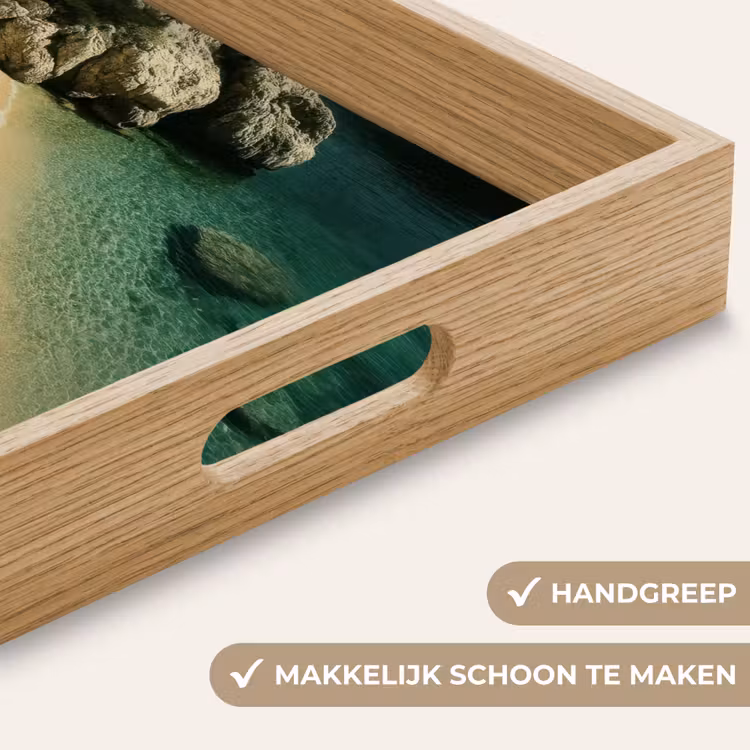 Dienblad - Strandbedden - Zee - Stenen - Baai — 5