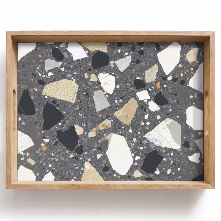 Dienblad - Terrazzo - Decoratie - Interieur - Stenen — 1