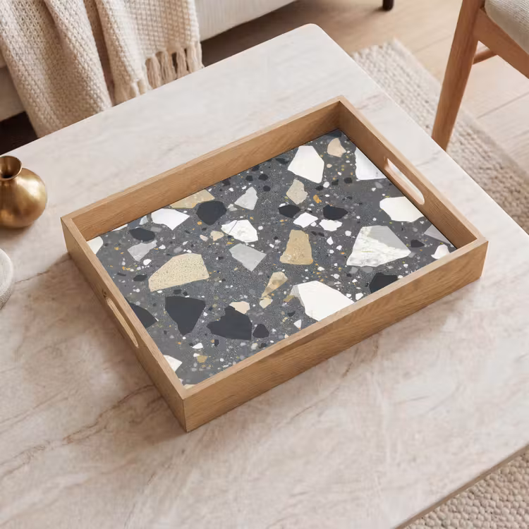 Dienblad - Terrazzo - Decoratie - Interieur - Stenen — 2
