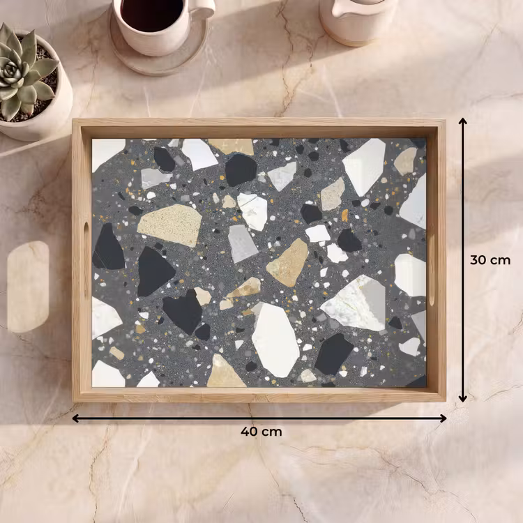 Dienblad - Terrazzo - Decoratie - Interieur - Stenen — 9