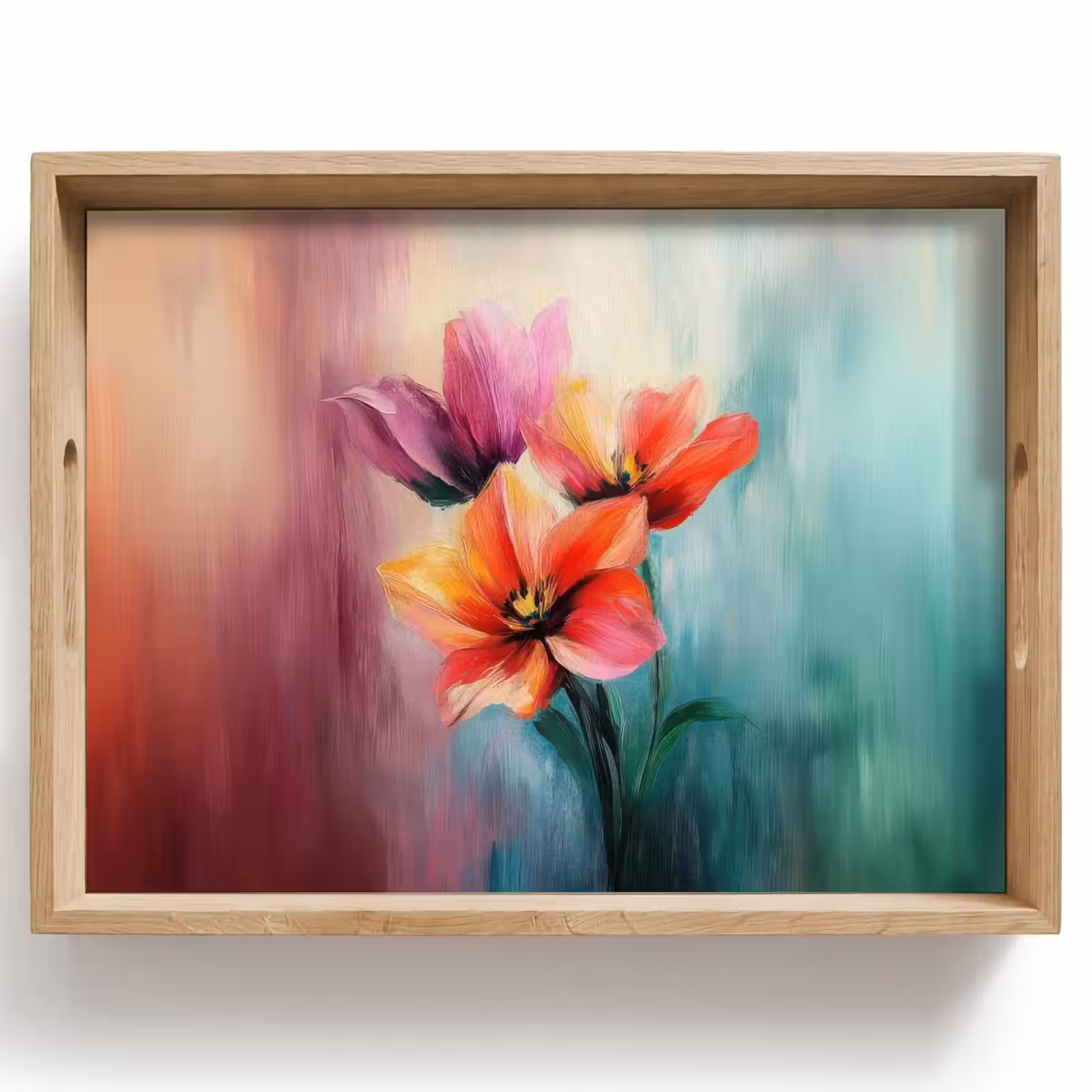 Dienblad - Tulpen - Lichtreflecties - Kleurverloop — 1
