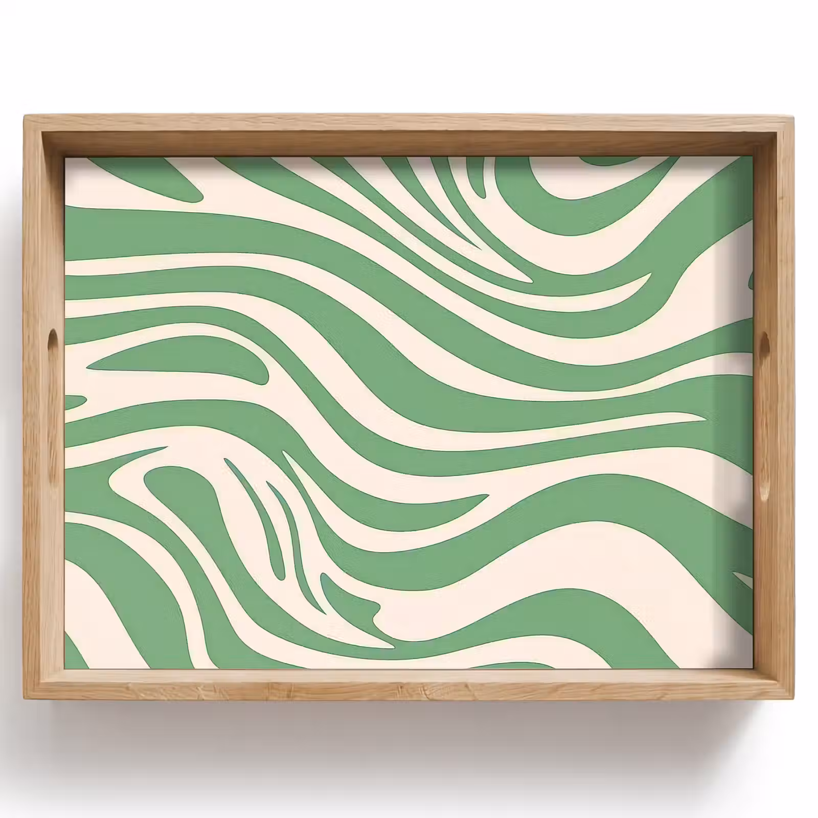Dienblad - Zebrapatroon - Groen - Retro — 1