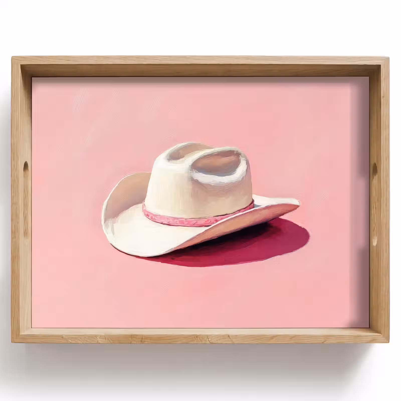 Dienblad - Zomers - Hoed - Roze — 1