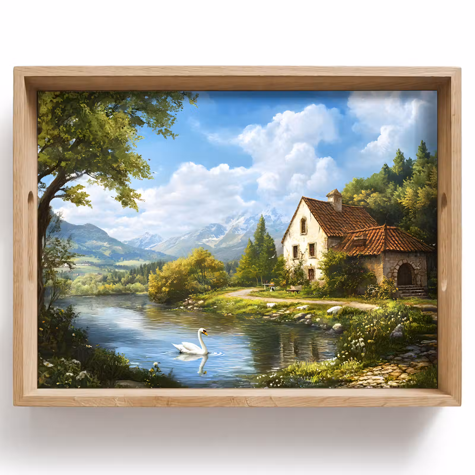 Dienblad - Zwaan - Bomen - Rust — 1