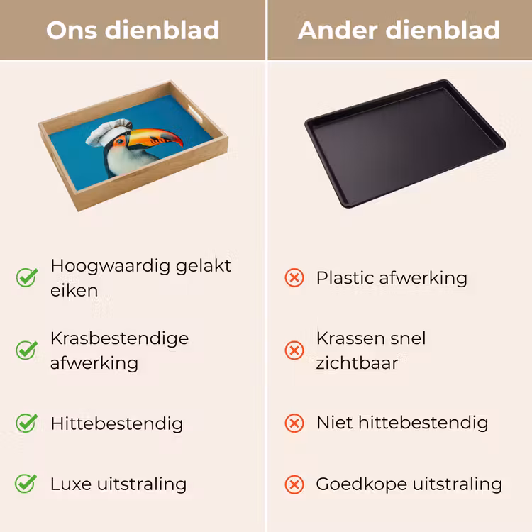 Dienblad - Toekan - Papegaai - Vogel - Koksmuts — 3