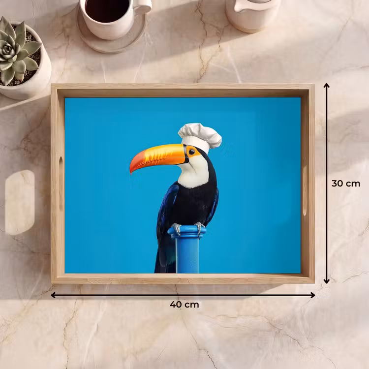 Dienblad - Tucan - Sokkel - Vogel - Koksmuts — 9