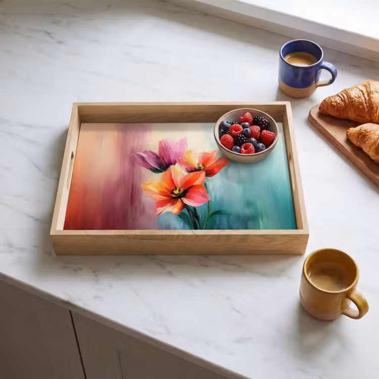 Dienblad - Tulpen - Lichtreflecties - Kleurverloop — 4