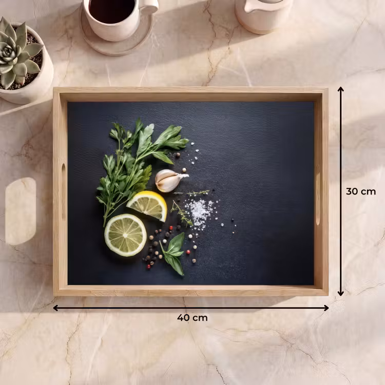 Dienblad - Verse ingrediënten - Compositie - Artistiek — 9