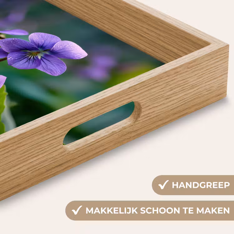 Dienblad - Viooltjes - Paars - Bloem - Bladeren — 5