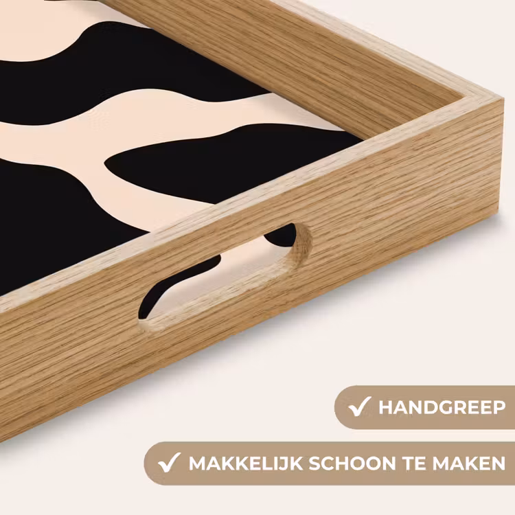 Dienblad - Vlekkenpatroon - Koe - Beige — 5