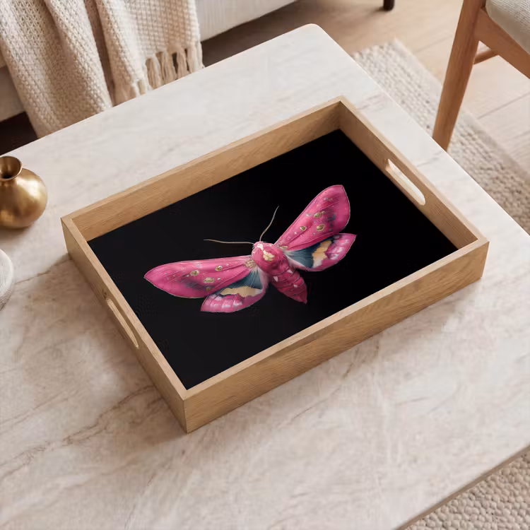 Dienblad - Vlinder - Roze - Nachtvlinder — 2