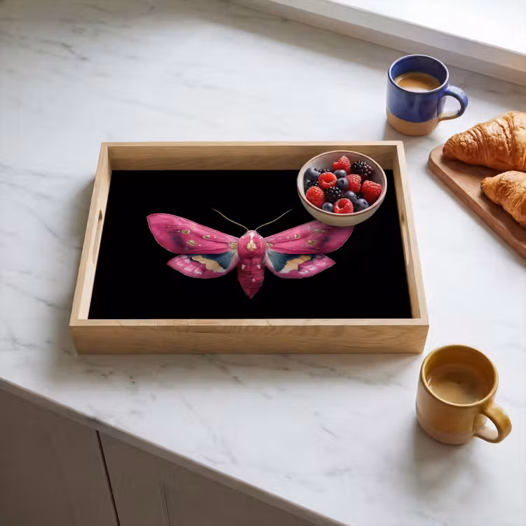 Dienblad - Vlinder - Roze - Nachtvlinder — 4