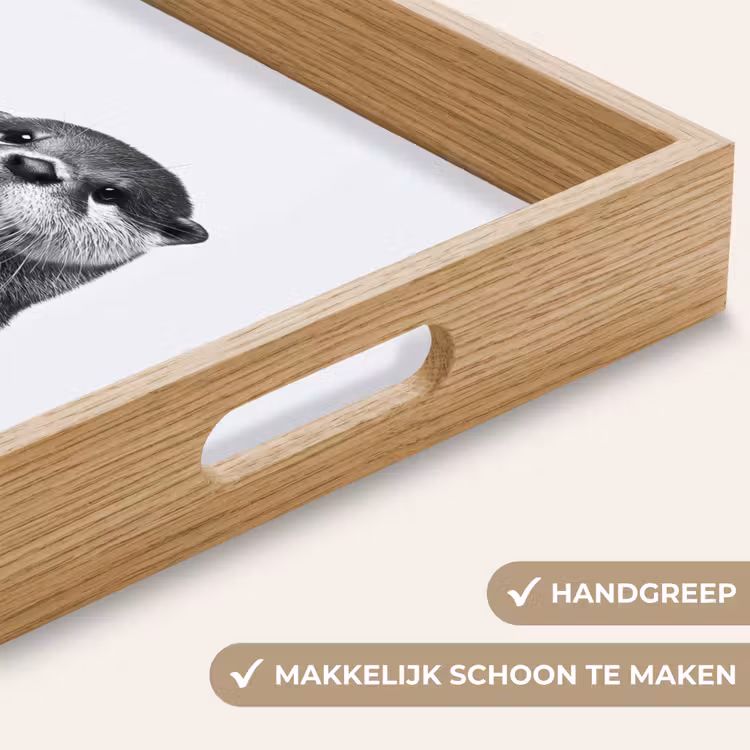 Dienblad - Wijnfles - Otter - Zwart — 5