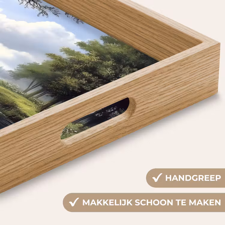 Dienblad - Zandpad - Groen landschap - Water — 5