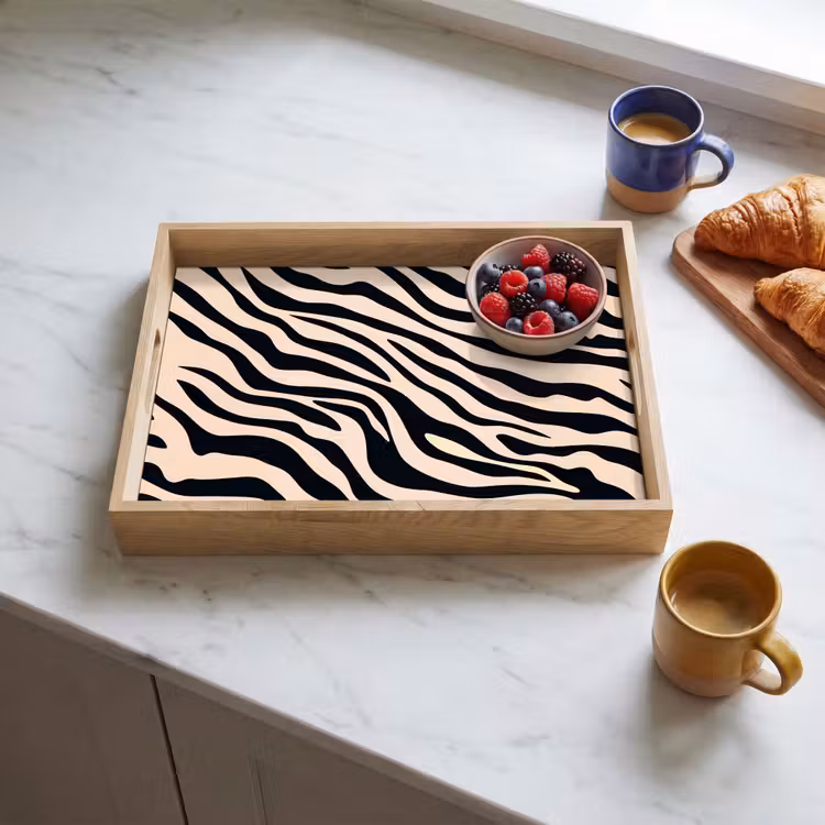 Dienblad - Zebraprint - Dynamisch - Roze — 4