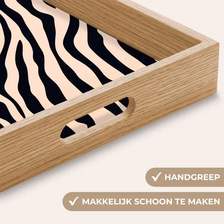 Dienblad - Zebraprint - Dynamisch - Roze — 5