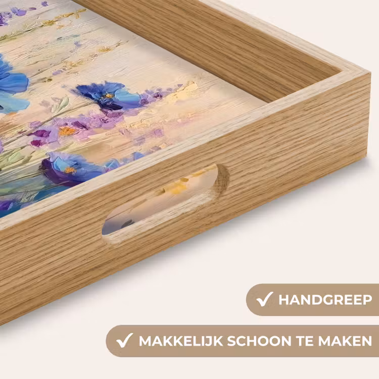 Dienblad - Zomers - Wilde bloemen - Penseelstreken — 5