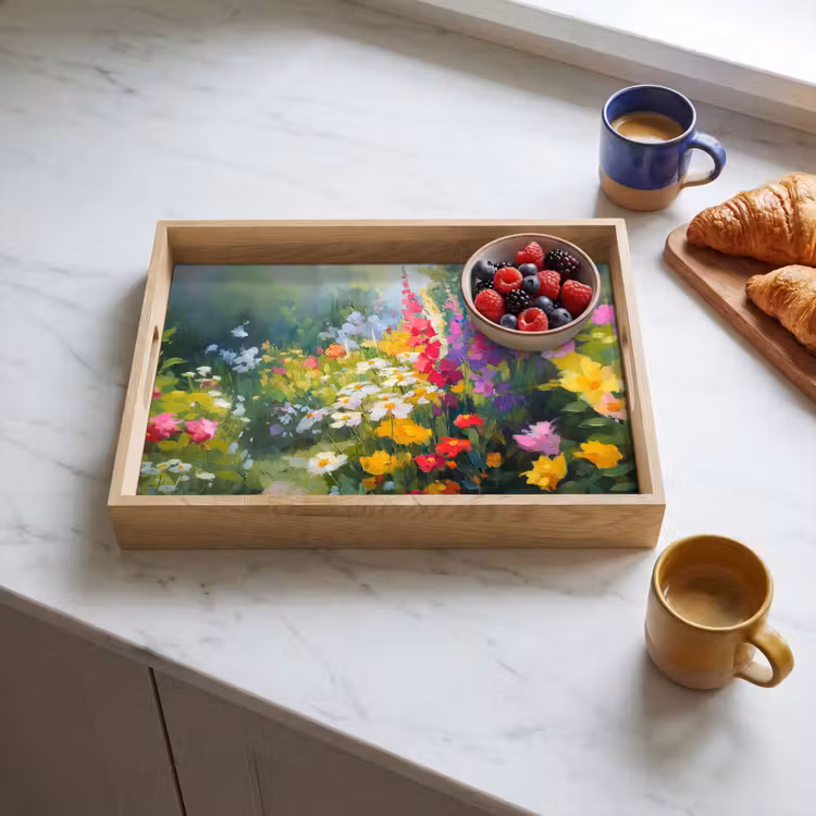 Dienblad - Zomertuin - Sfeervol - Bloemen — 4