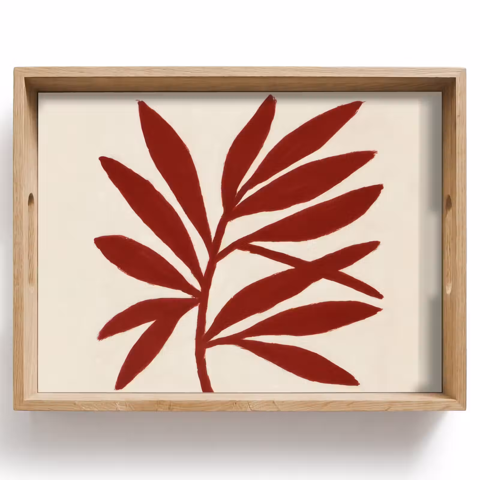 Dienblad - Tak - Bladeren - Rood — 1