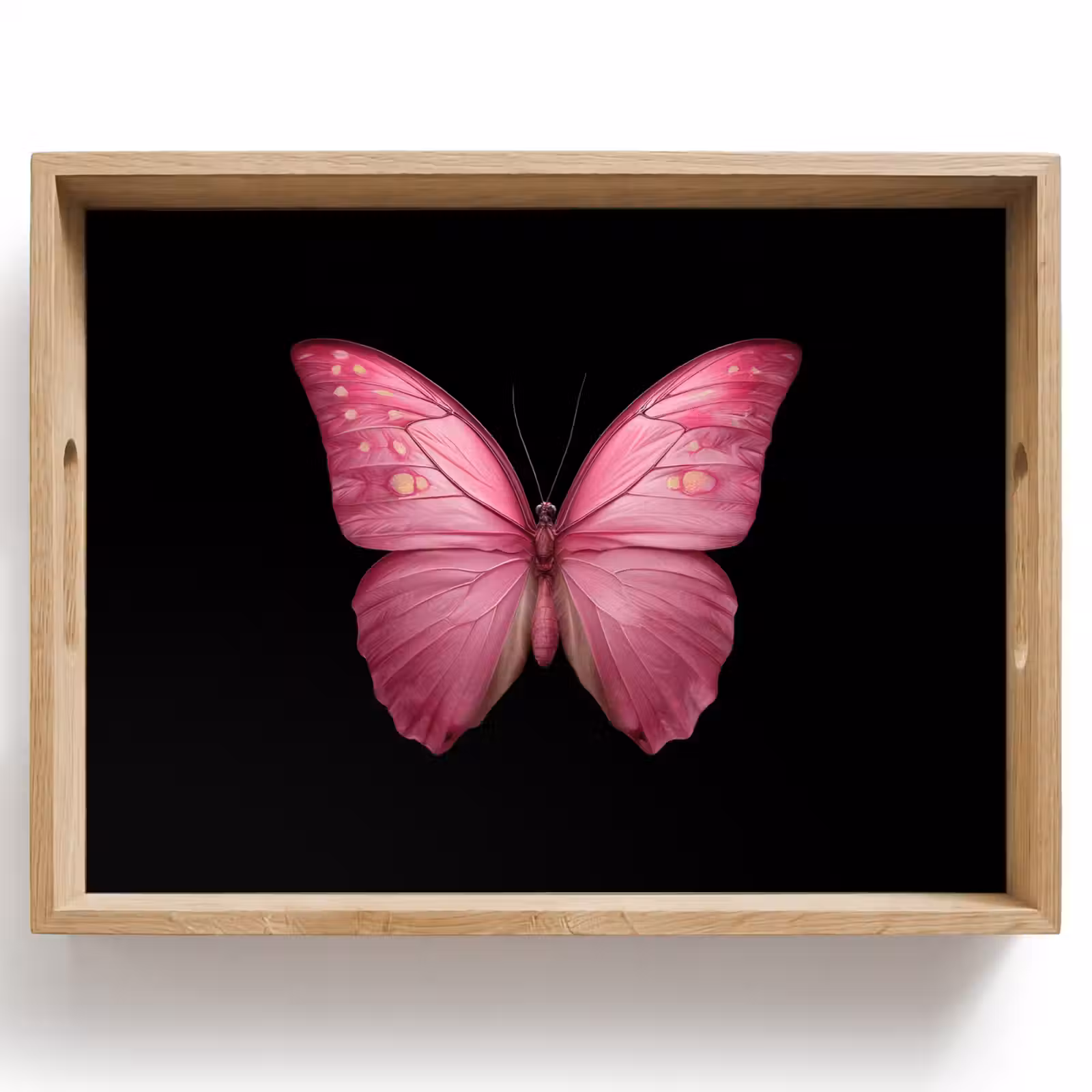 Dienblad - Vlinder - roze - Elegant — 1