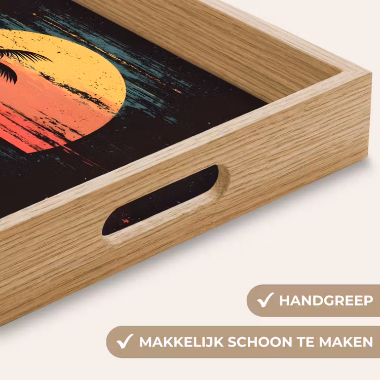 Dienblad - Strand - Minimalistisch - Zon - Oranje — 5