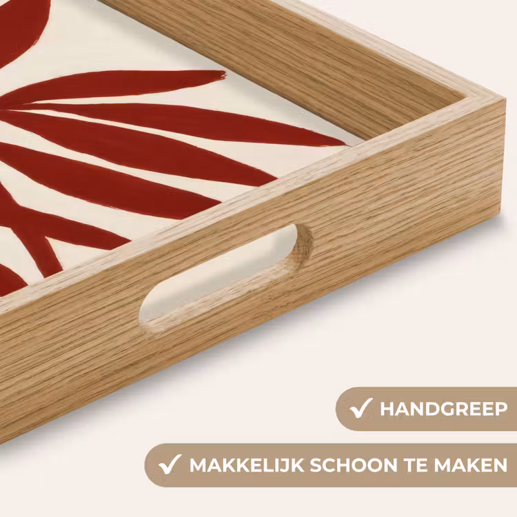 Dienblad - Tak - Bladeren - Rood — 5