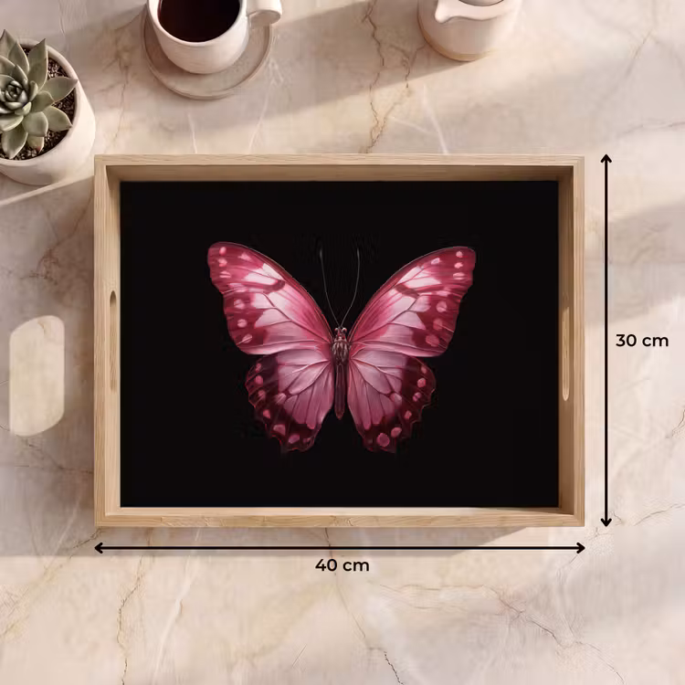 Dienblad - Vlinder - Fuchsia - Grafisch — 9