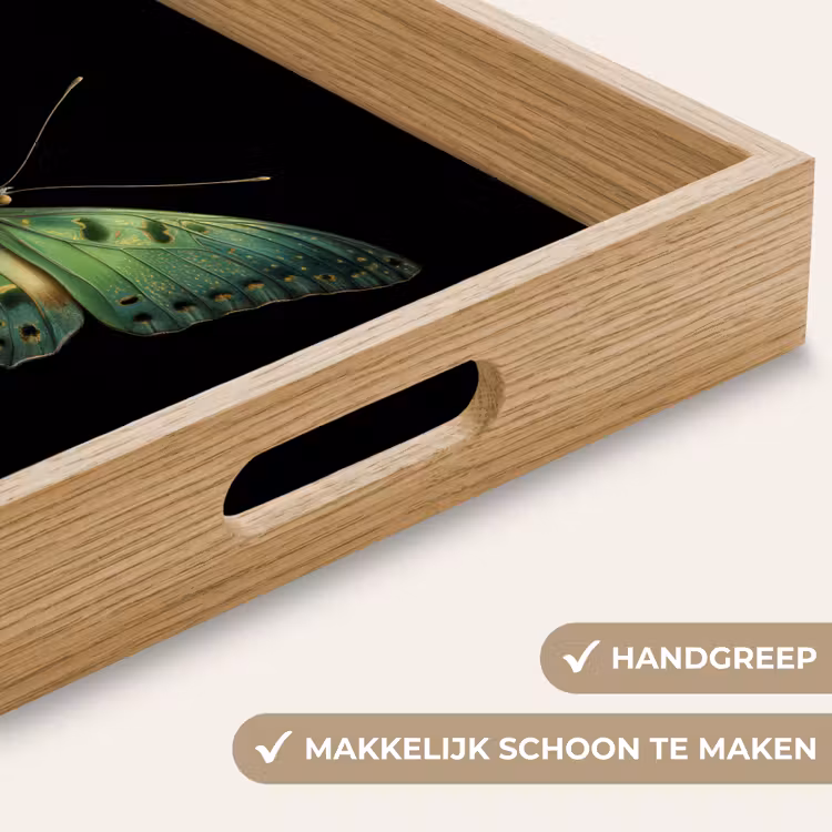 Dienblad - Vlinder - Groen - Diepte — 5