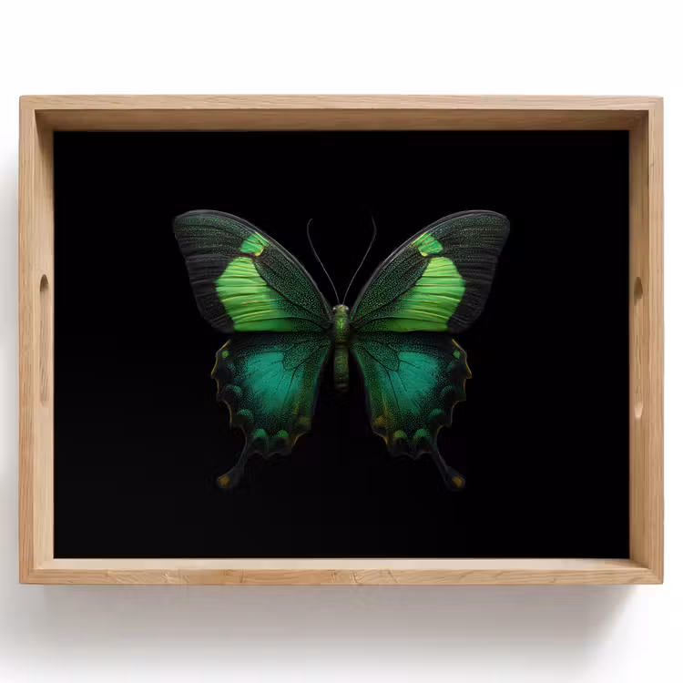 Dienblad - Vlinder - Groen - Opvallend — 1