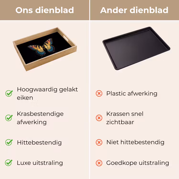 Dienblad - Vlinder - Kleurrijk - Speels — 3
