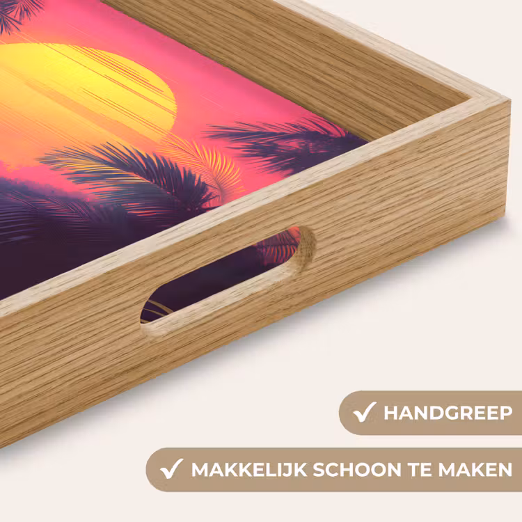 Dienblad - Zon - Geel - Palmbomen - Tropisch — 5