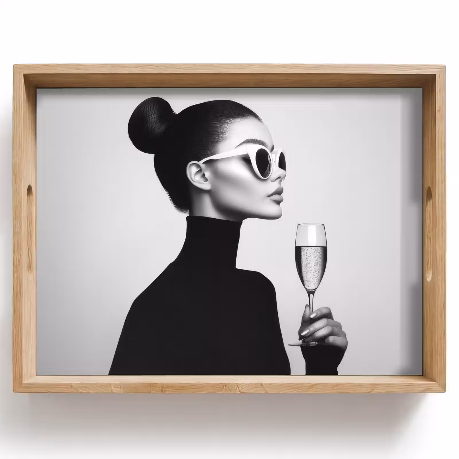 Dienblad - Vrouw - Champagne - Modern — 1